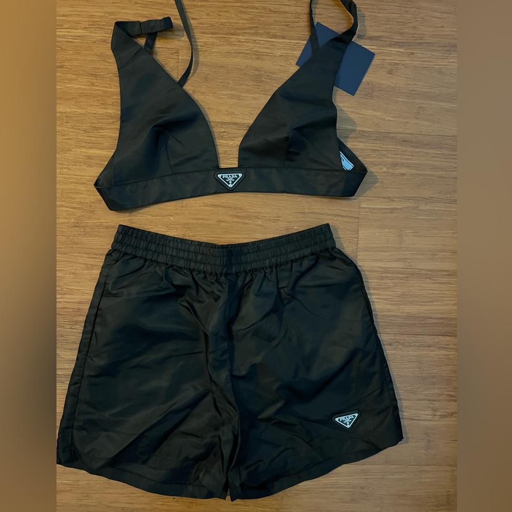 Re-Nylon Bralette and Shorts Set